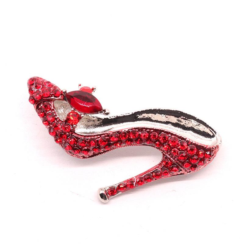 ブローチ ユニセックス ラインストーン 合金 赤色 ハイヒール バレエシューズモチーフ ドレスアップ フ..
