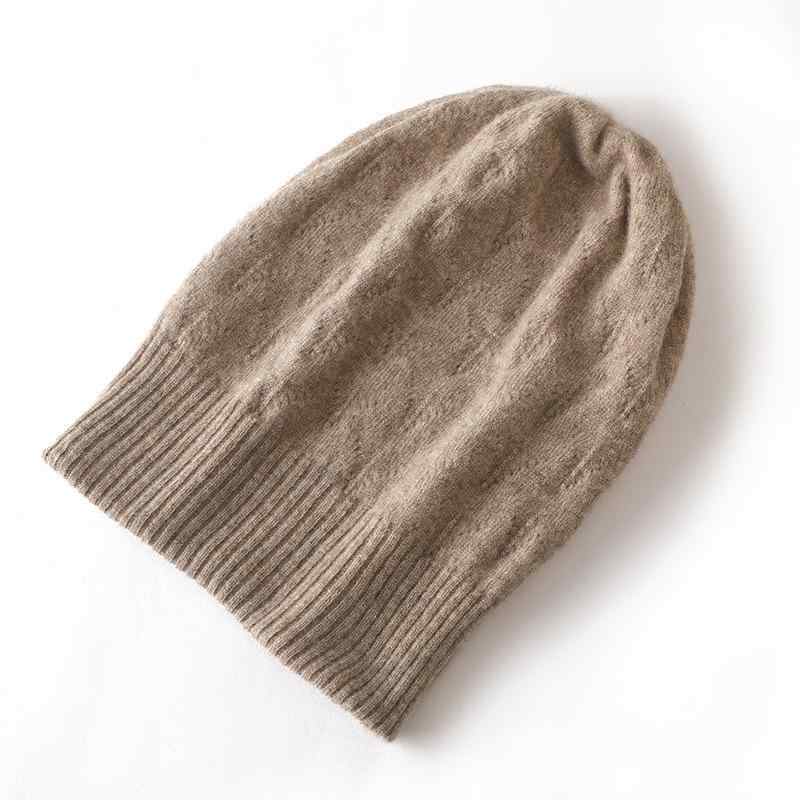 楽天way-ugoニット帽 男女兼用 羊毛 ウール混 カシミヤライク 保温 防寒 あったか カジュアルスタイル アウトドア 旅行 スクール カレッジ 無地 透かし編み ブラック キャメル ベージュ 秋冬春