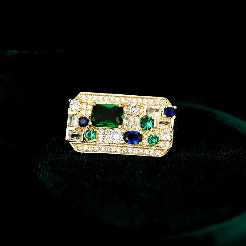 ・主な素材: 銅・スタイル: レディース・デザイン: 幾何学・機能: 多機能・種類: ブローチ