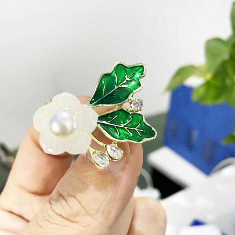 ブローチ レディース 女性用 韓国風 カイドウ 花 ピンブローチ 胸元隠し おしゃれ アクセサリー 春夏 ..