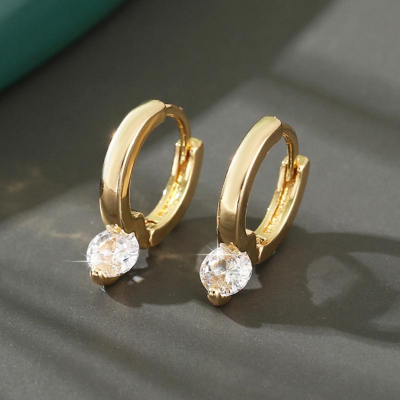 ピアス レディース 女性用 欧米風 シンプル おしゃれ 銅製 ジルコニア ドロップ ラウンド U字 フープイヤリング レトロ アンティーク調 上品 エレガント ゴールド シルバー 通勤 オフィス 普段使い耳飾り