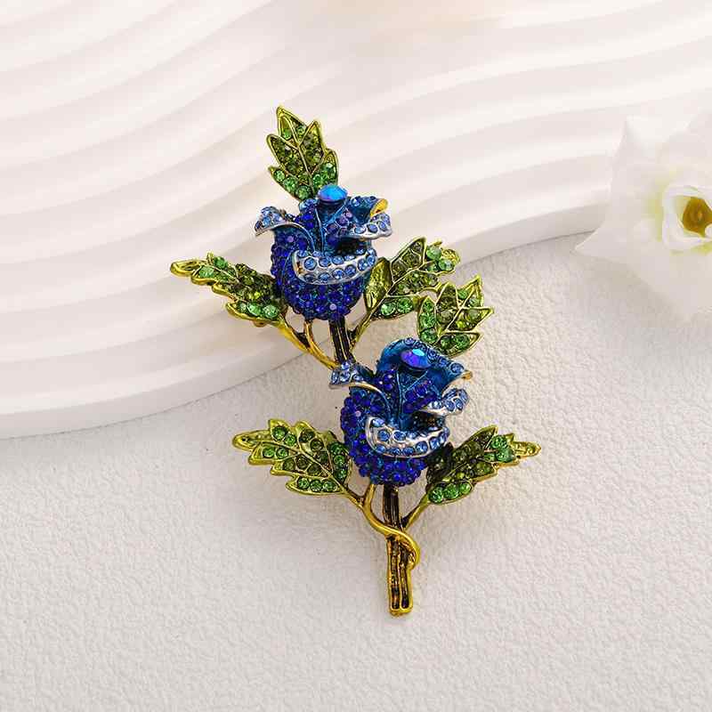 ブローチ メンズ ユニセックス レトロ ヴィンテージ ローズ フラワー クリエイティブ おしゃれ ライン..