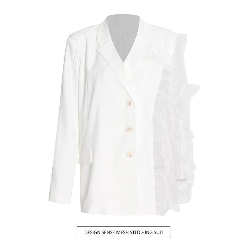 ジャケット レディース 韓国風 ファッション カジュアル きれいめ 通勤 テーラードカラー 長袖 ゆった..