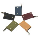 キーケース ユニセックス 欧米風 レトロ スマートキー対応 シンプル 本革 牛革 マグネット開閉 縦型スクエア ショート 無地 ソフト キーホルダー イエロー ...