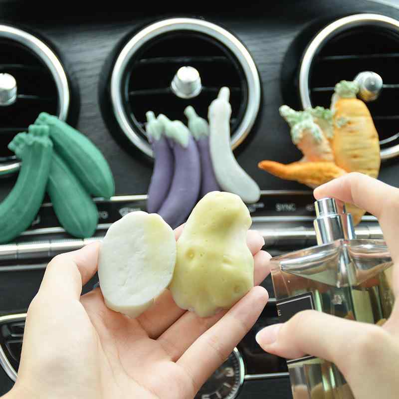 シリコンモールド 野菜型 ミニチュア アロマストーン DIY 手作り キャンドル せっこう型 車載アロマ デ..