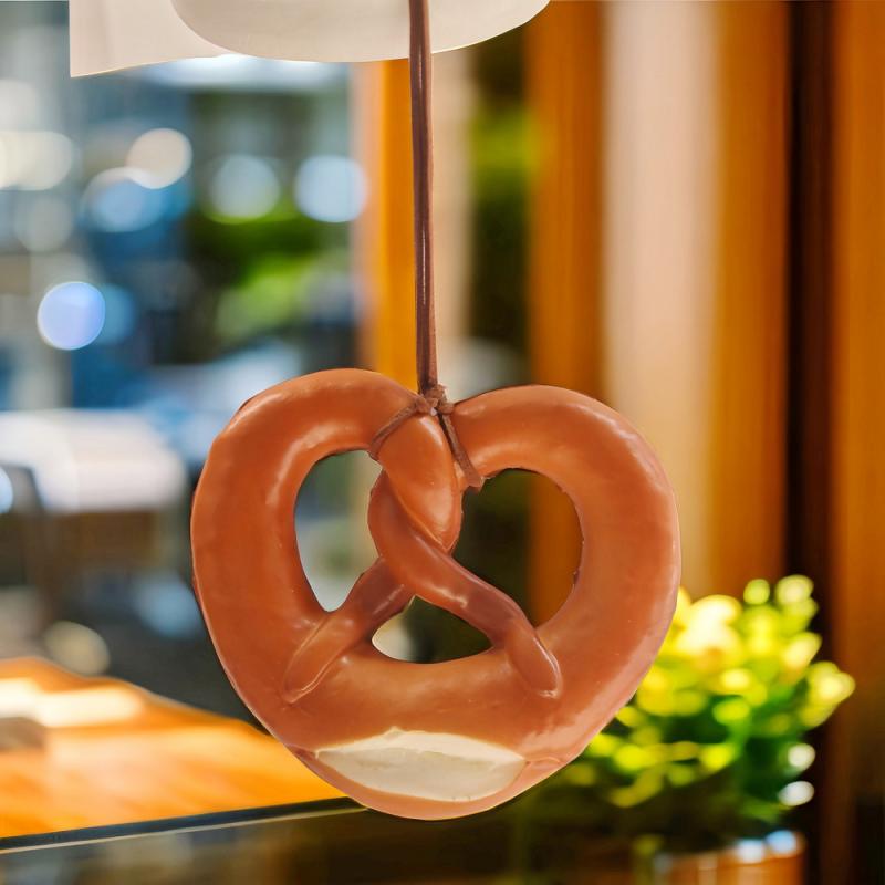 食品サンプル ベーグル プレッツェル ショートバゲット ドイツ風 リアル 精巧 壁掛け インテリア 飾り ディスプレイ カフェ風 PU素材 雑貨 小物 撮影 店舗装飾(x2)