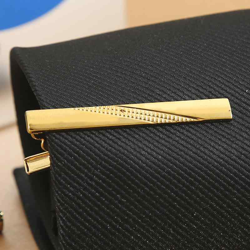 ネクタイピン 男性用 ゴールド 鉄製 電気メッキ加工 フォーマル ビジネス スーツ シンプル ミニマル シ..