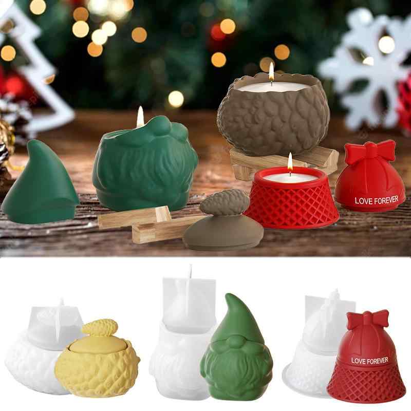 2個セット・カテゴリ: ケーキ型・形状: 不規則形・素材: シリコン・用途: DIY・種類: リボンベル収納ボックス、サンタクロース収納ボックス、松ぼっくり収納ボックス・スタイル: コンフォート・カラー: ホワイト