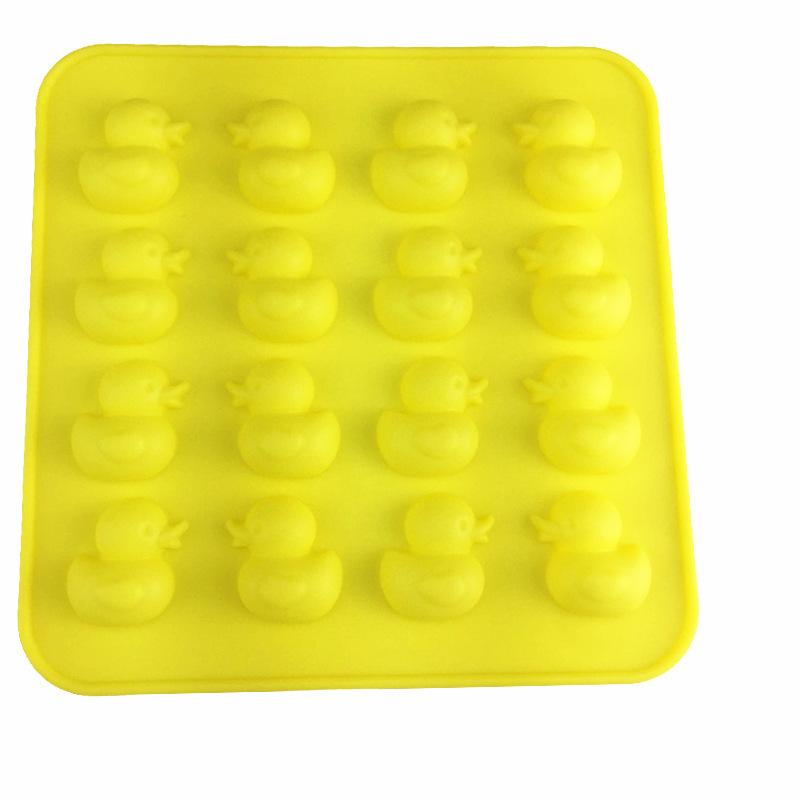 製菓 シリコンモールド アヒル 16連 チョコレート キャンディ 製氷皿 デザート スイーツ 手作りお菓子 耐熱 お手入れ簡単 ノンスティック(x2)
