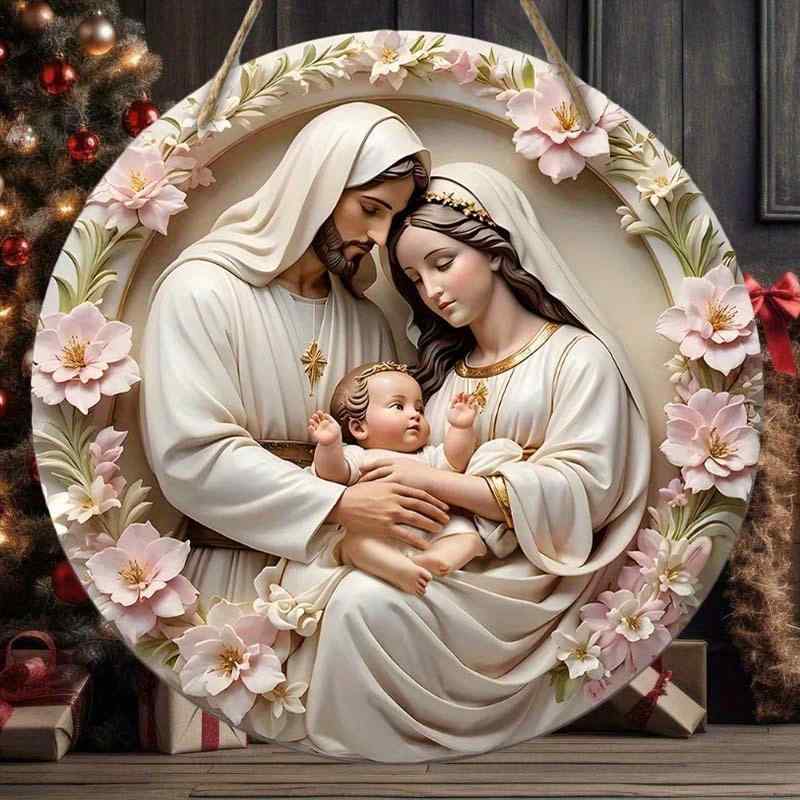 ウォールデコ クリスマス 木製 丸型プレート ピンク リース 花輪 ドア飾り 玄関飾り 壁掛け ポーチ 装飾 ハンギングサイン おしゃれ かわいい ディスプレイ(x2)