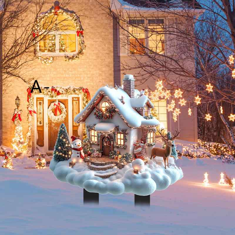 ガーデンデコレーション クリスマス スノーハウス 雪の家 白い雲モチーフ ホリデーギフト プレゼント ..