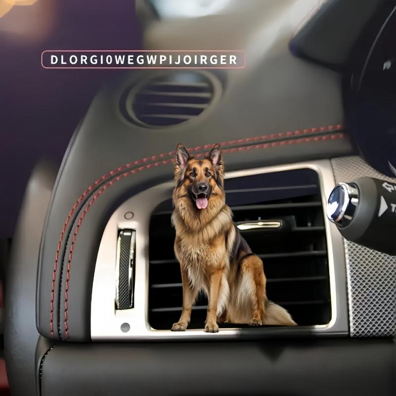 カーアクセサリー 牧羊犬 キャラクター アクリル 車載 エアコン吹き出し口 クリップ式 アロマディフューザー かわいい おしゃれ 車内 装飾 フレグランス 匂い...