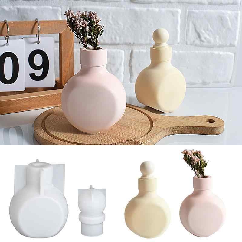 シリコンモールド DIY 花瓶 フラワーベース 一輪挿し レジン メッセージボトル 瓶 オブジェ インテリア..