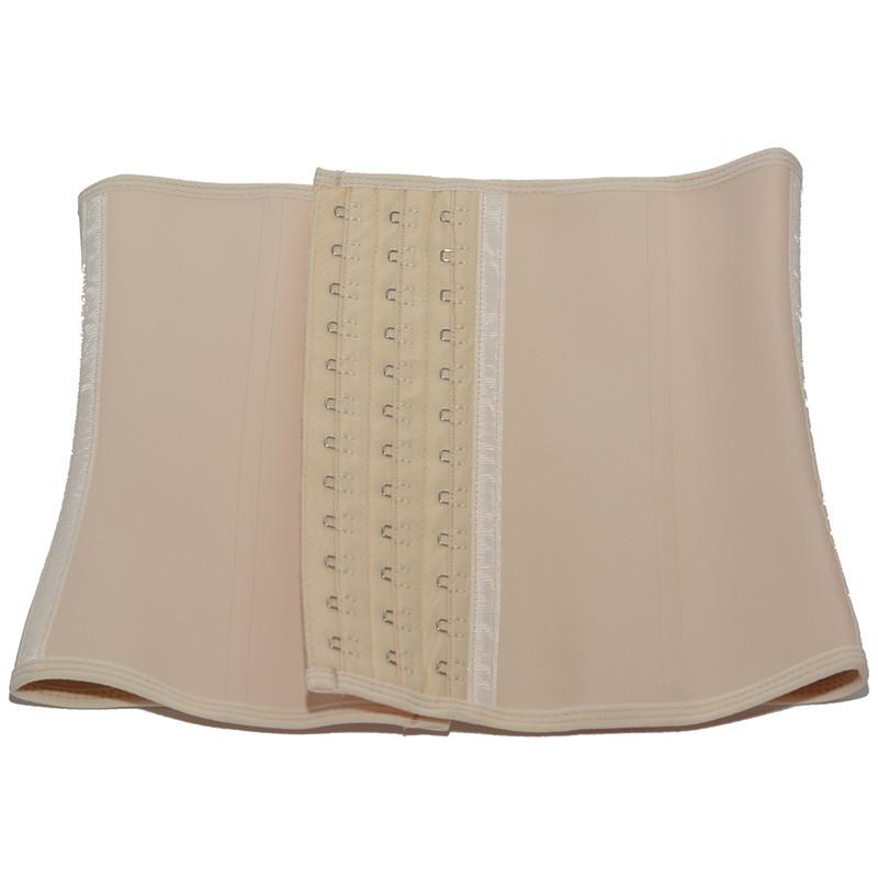 ウエストシェイパー レディース トレーニング フィットネス コルセット ラバー製 伸縮性 12段階フック ..