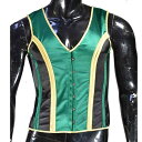 コルセット 男性用 ダンスパフォーマンス 舞台衣装 ビスチェ フィッシュボーン 腰サポート シェイプアップ 補正 グリーン ブラック ゴールド 切り替え ポリエ...