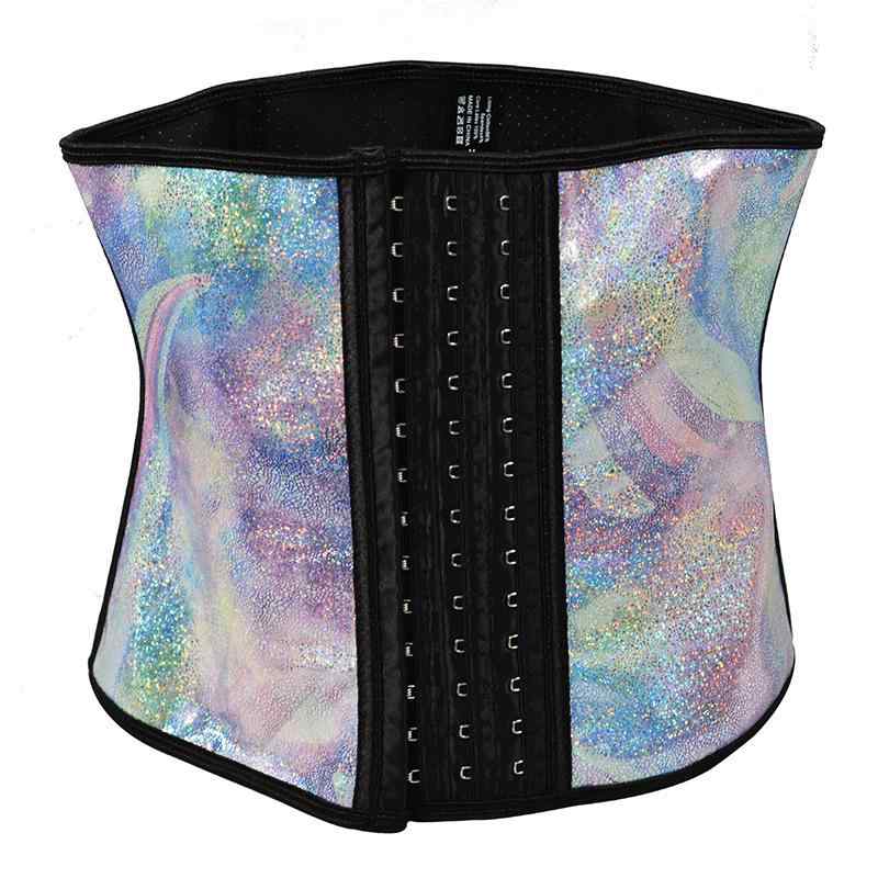 ウエストニッパー レディース 30cm丈 スリーインワン パンチング 通気性 ゴム ナイロン素材 光沢 カラ..