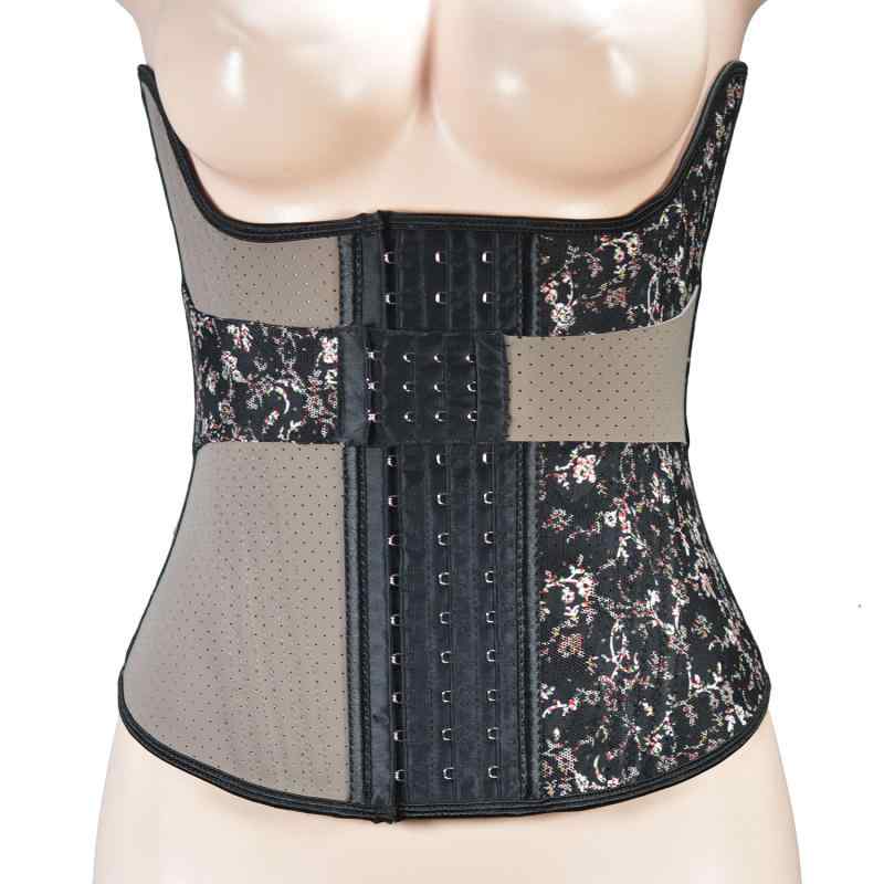 ウエストニッパー レディース レースデザイン 伸縮性 ゴム スパンデックス素材 強力補正 加圧 下腹部引..