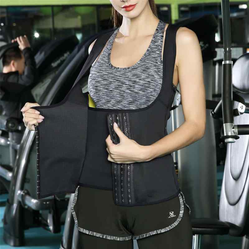 シェイパーベスト レディース ネオプレン スポーツ 2WAY フロントホック 発汗促進 サウナ効果 体型補正..