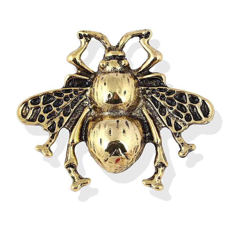 ブローチ レディース メンズ 欧米風 レトロ感 アンティーク調 蜂モチーフ 合金製 高級感 上品 華やか ..