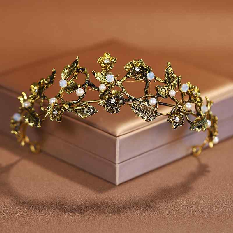 ヘアアクセサリー レディース 女性用 クラウン ティアラ ブライダル ウェディング 結婚式 花嫁 成人式 誕生日 パーティー 発表会 レトロ クラシカル 華やか...