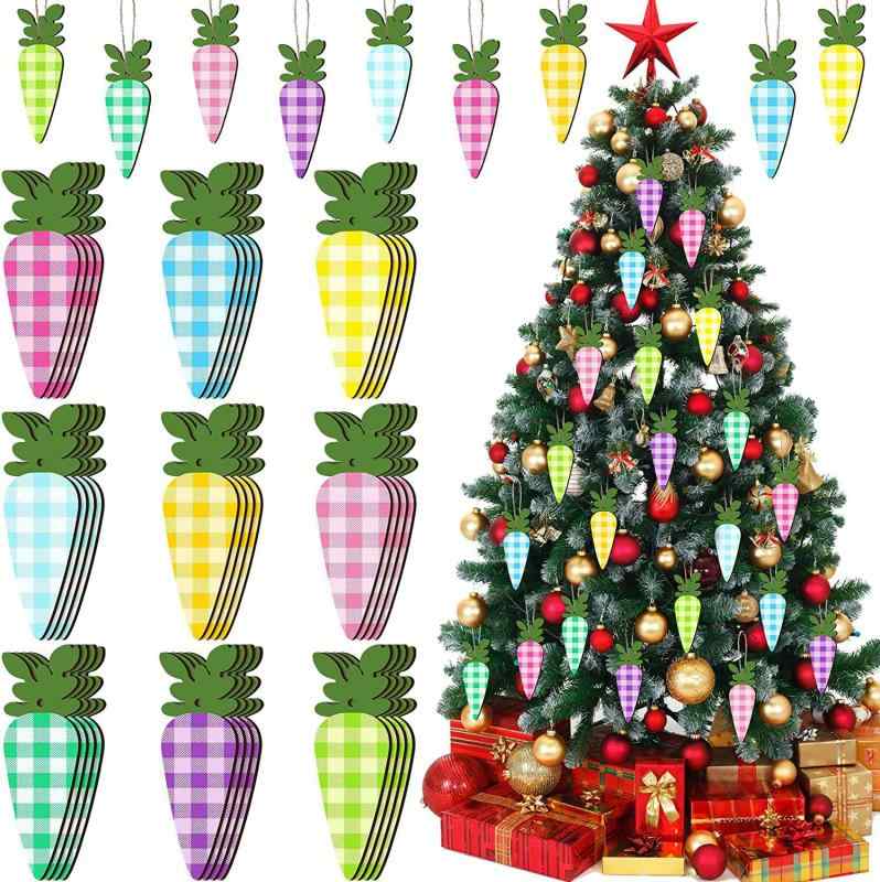 オーナメント イースター ニンジン 春 木製 吊り下げ飾り ウォールデコレーション カントリー調 かわい..