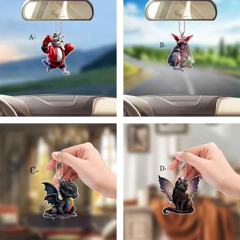 キーホルダー キーリング キーチェーン アニメ キャラクター かわいい 両翼 黒龍 ブラックドラゴン ボ..