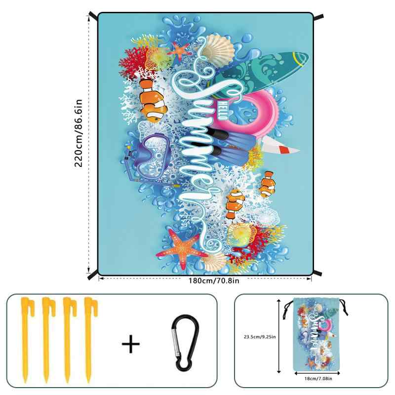 レジャーシート 折りたたみ ポータブル ポリエステル キャンプ アウトドア ピクニック 運動会 ビーチ ..