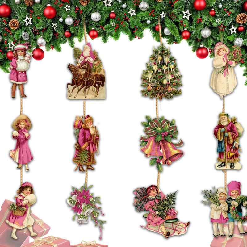 オーナメント 独立記念日 愛国 レトロ 木製 かわいい プリント 数字デザイン ヴィンテージ ウッドチャーム 24個セット 壁掛けデコレーション