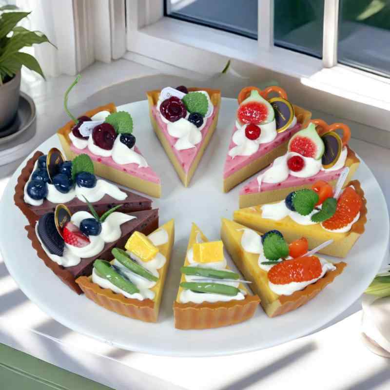 食品サンプル フルーツタルト カットケーキ フェイクスイーツ 洋菓子 リアル 精巧 おしゃれ インテリア..