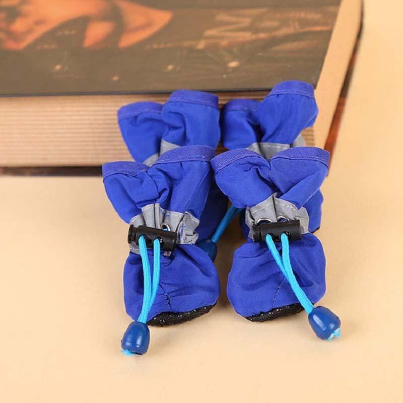 犬用靴 小型犬用 4足セット テディ ビションフリーゼ フレンチブルドッグ 散歩 室内履き ソフトソール ..