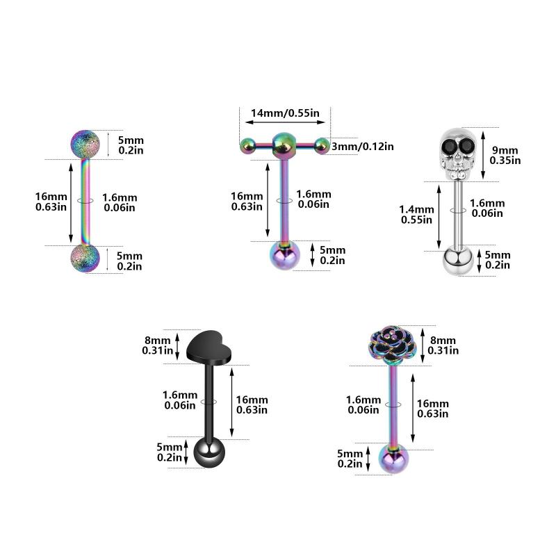 ボディピアス メンズ レディース ユニセックス サージカルステンレス バーベルピアス 軟骨ピアス ヘリ..