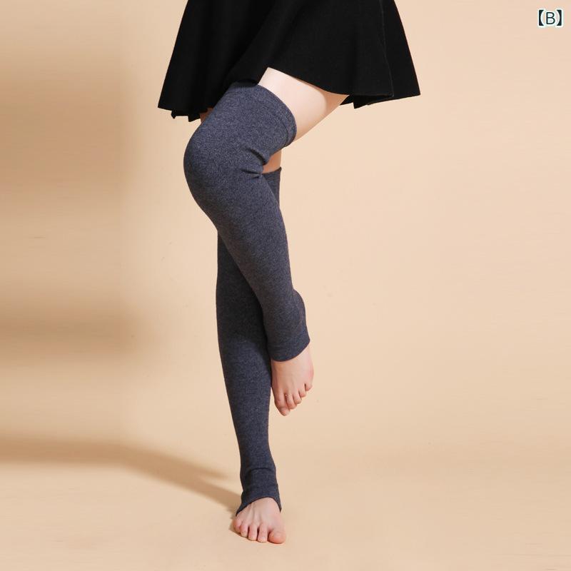 レッグウォーマー レディース 秋冬 ウール混 厚手 保温 防寒 ひざ上丈 ロング ルーズソックス くしゅくしゅ 膝カバー 暖かい あったか 快適 カジュアル 普段使い 冷え対策 多色展開