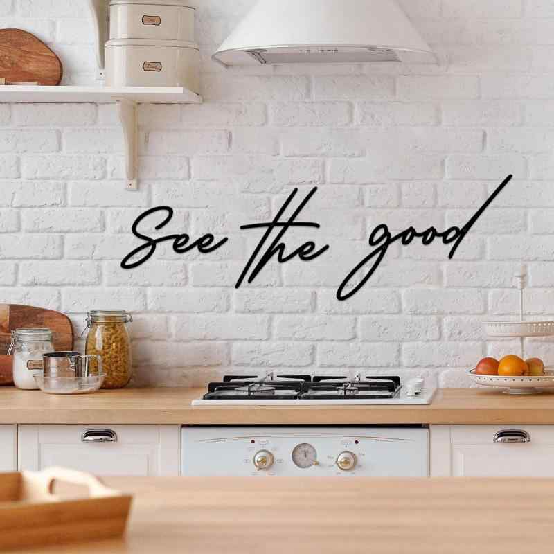 壁飾り 英字 フレーズ 金属 アイアン 鉄製 切り替え ウォールデコ リビング 玄関 寝室 インテリア オブジェ 壁掛け装飾 アメリカン スタイル モダン シンプル おしゃれ 雑貨 ブラック 黒