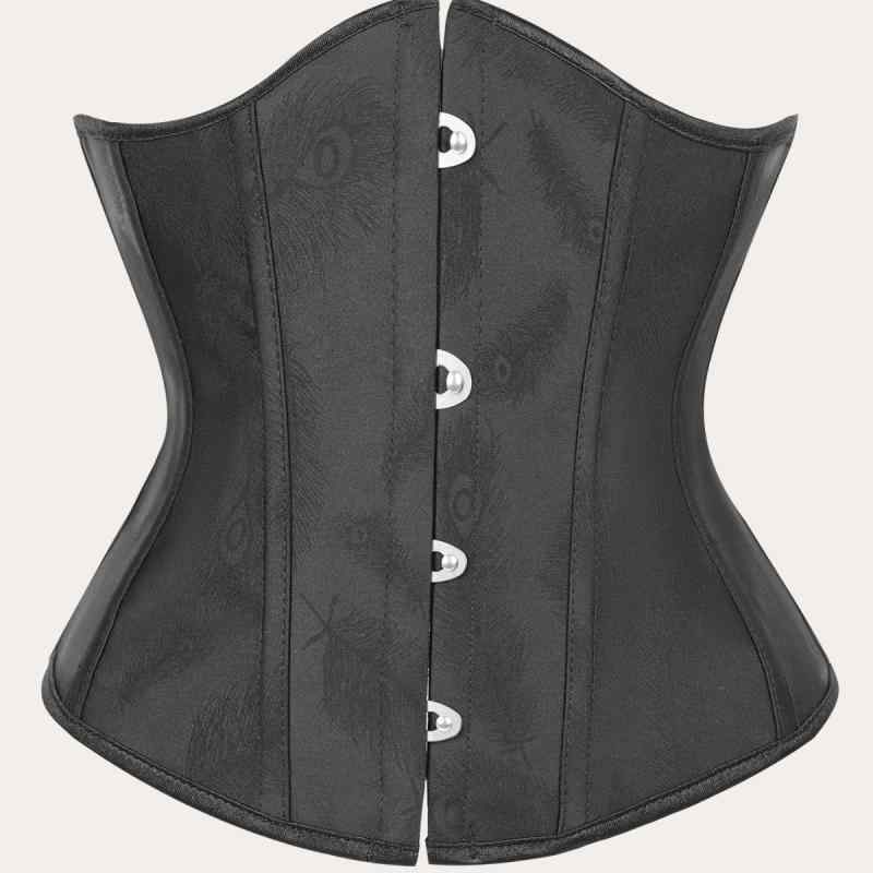 補正下着 レディース ショート丈 ウエストシェイパー コルセット シームレス ホック付き ポリエステル素材 スタイルアップ 引き締め 姿..