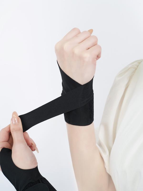 手首サポーター 男女兼用 巻き付け式 通気性 薄手 軽量 スポーツ トレーニング テニス バドミントン ヨ..