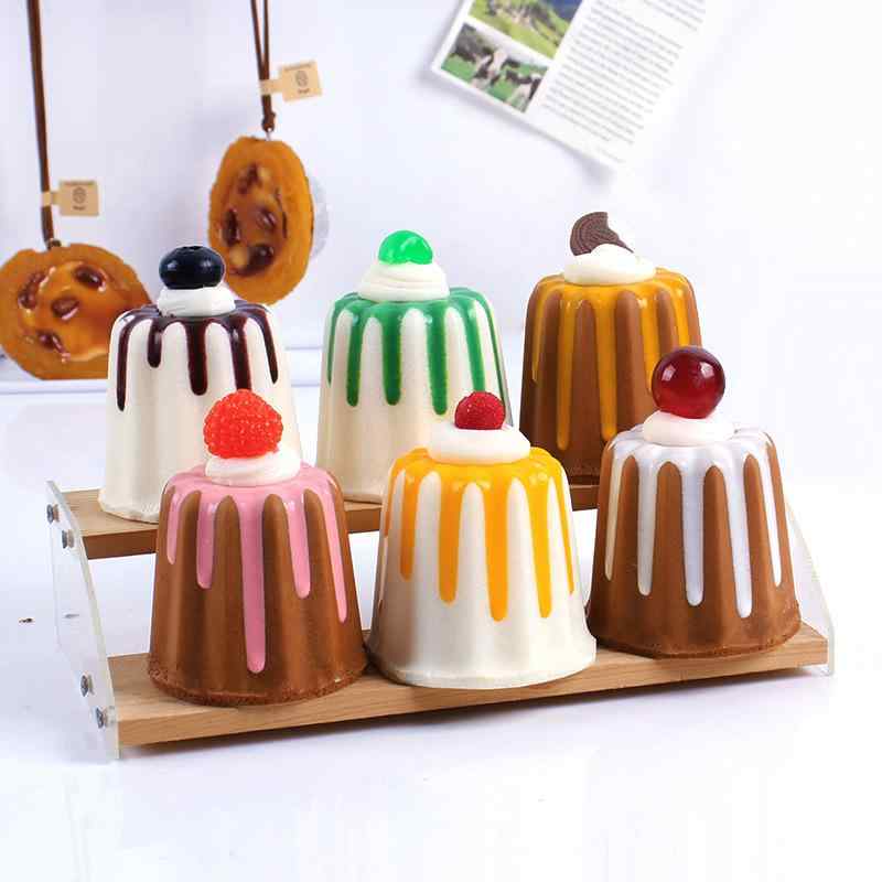 スクイーズ PU素材 リアル フェイクスイーツ かわいい ゼリーケーキ ジャムパン カップケーキ風 ミニデ..