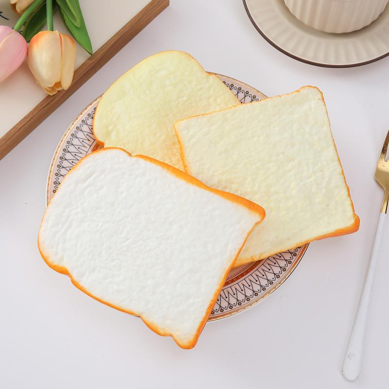 食品サンプル リアル トースト 食パン 焼きパン ケーキ スイーツ デザート 菓子パン PU製 ディスプレイ 模型 ショーケース 店舗装飾 撮影用小道具 飲食店 カフェ(x2)