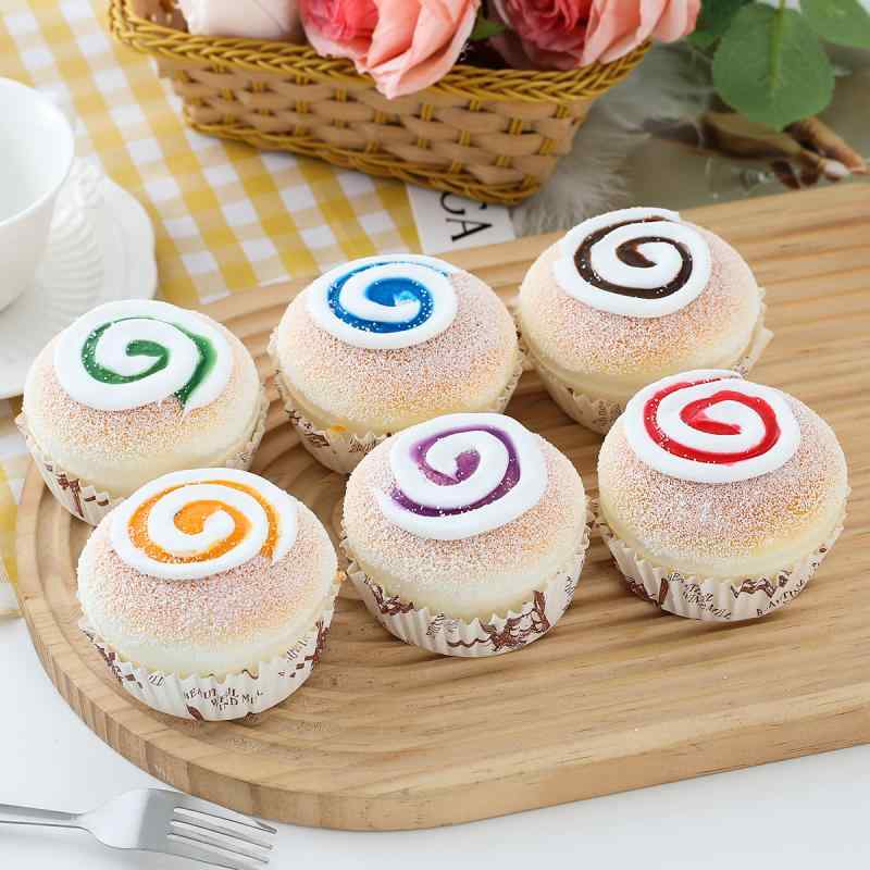 食品サンプル PU製 フェイクパン ケーキ 置物 柔らかい 手触り 撮影用 教材 インテリア オブジェ 店舗..