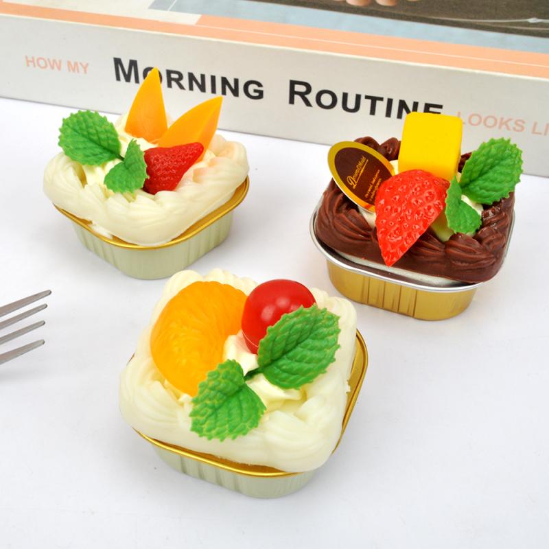 食品サンプル かわいい ケーキ フェイクスイーツ 模型 ミニチュア 立体 冷蔵庫マグネット PVC製 おままごと デコレーション インテリア雑貨 フルーツモチーフ セット