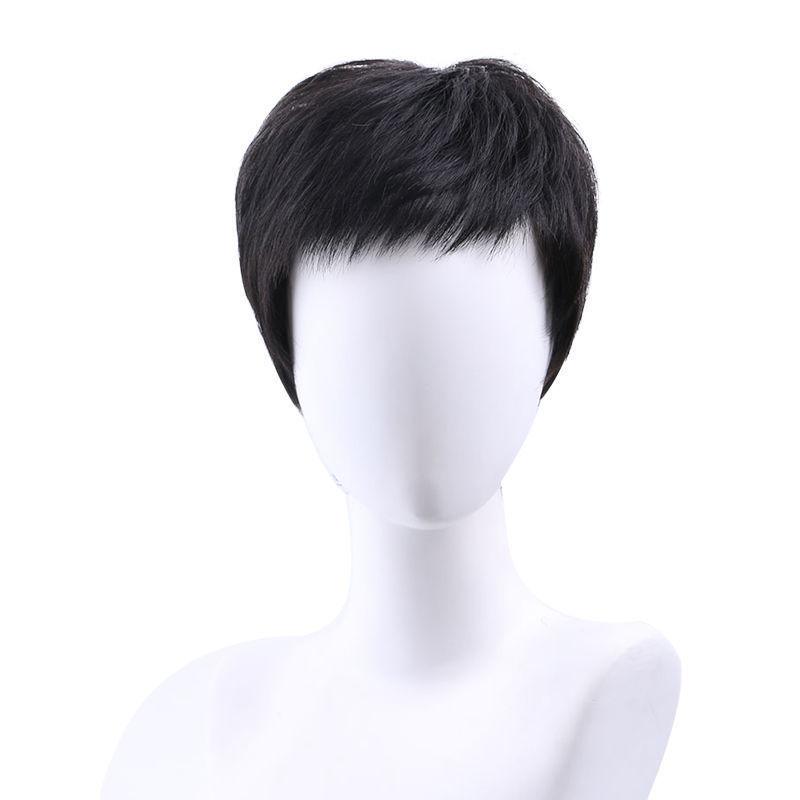 ウィッグ メンズ ユニセックス 超短髪 ショートヘア スタイリッシュ おしゃれ かっこいい ふんわり ボリューム 小顔効果 自然 リアル フルウィッグ 全頭かつら