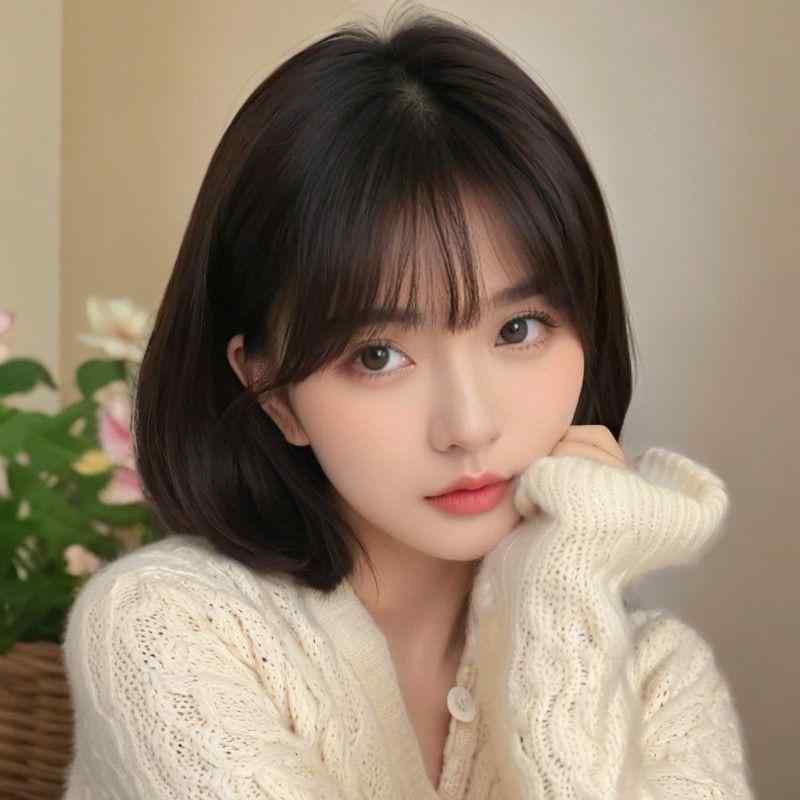 ウィッグ レディース ショート ボブ フルウィッグ 耐熱ファイバー ナチュラルブラック ダークブラウン ライトブラウン ぱっつん前髪 内巻き ストレートヘア イメチェン ファッション