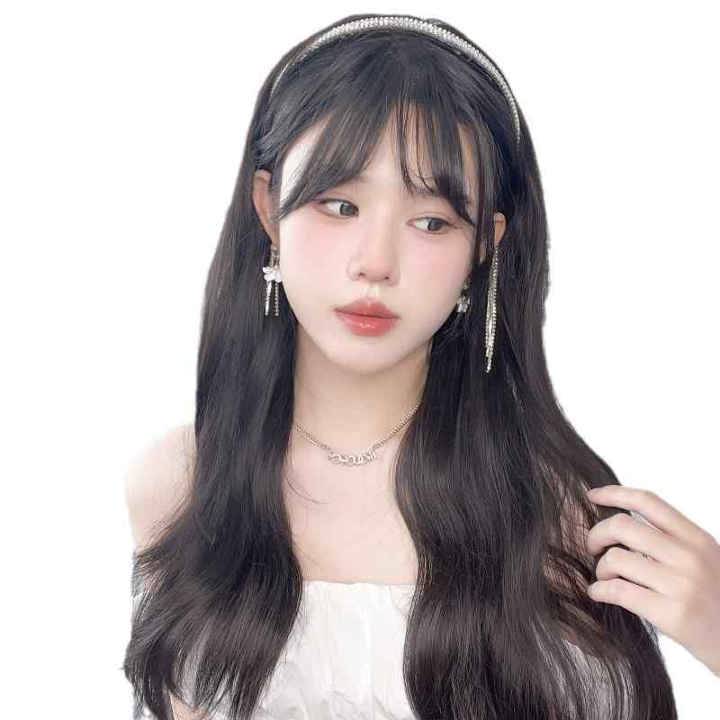 ウィッグ レディース カチューシャ ハーフウィッグ ゆるふわ ウェーブ ロング 自然 簡単装着 耐熱ファ..