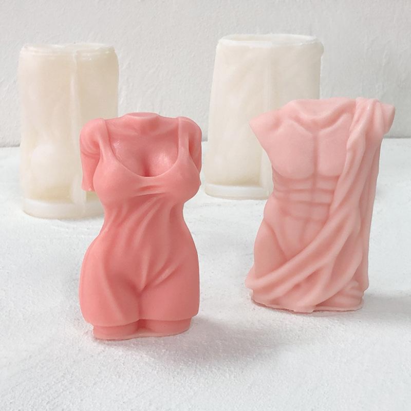 モールド メンズ レディース 人体フィギュア型 シリコン製 アロマキャンドル フレグランスキャンドル ..