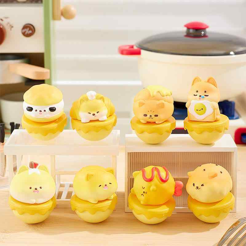 ミニフィギュア パン犬 立ち上がり人形 かわいい レジン製 ブラインドボックス シークレット マスコッ..