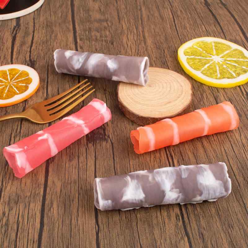 食品サンプル 牛肉ロール 羊肉ロール フェイクミート リアル 立体 食品模型 火鍋 鍋物 居酒屋 飲食店 店頭ディスプレイ 撮影用小物 インテリア オブジェ 飾り