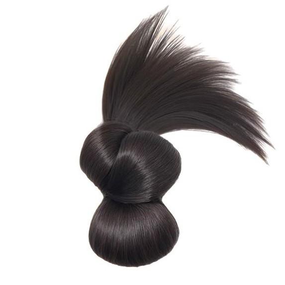 ウィッグ レディース バンスクリップ お団子ヘア シニヨン 韓国風 低め 後頭部 ボリューム感 ふっくら ..