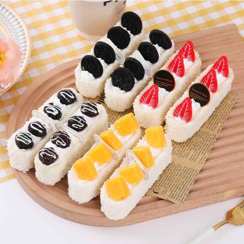 食品サンプル フェイク フルーツ チーズケーキ ヨーグルトパン リアル かわいい デザート パーティー ディスプレイ 置物 撮影小物 インテリア カフェ 店舗装飾 やわらかい