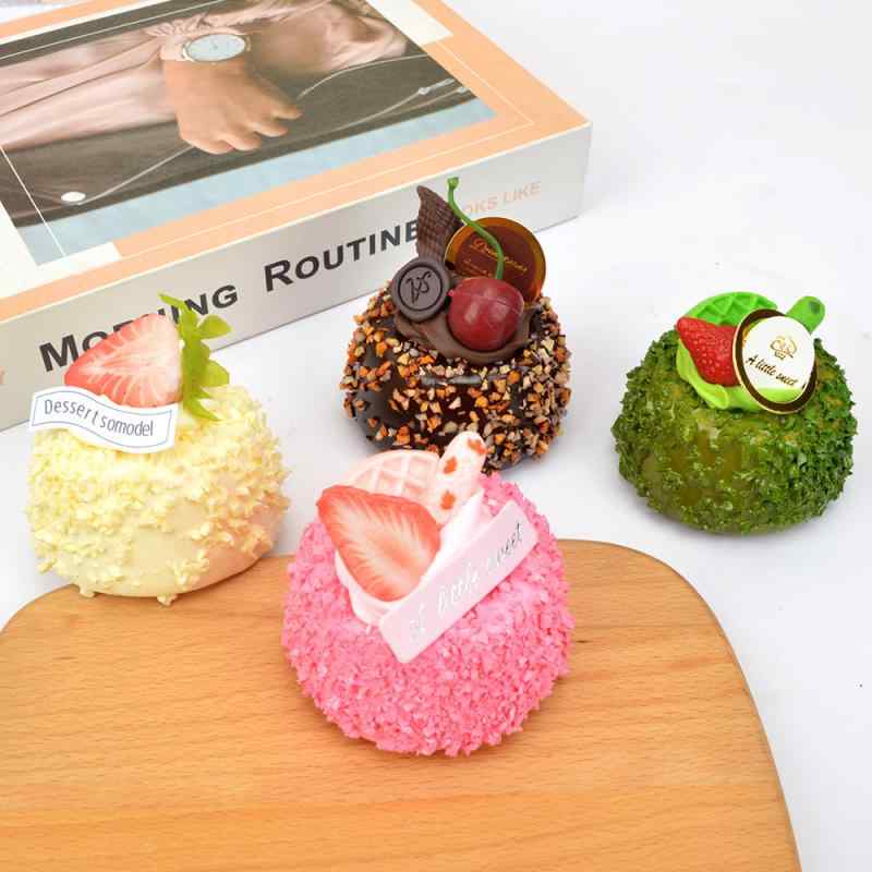 マグネット 食品サンプル 7cm リアル ピーナッツ チョコレートムースケーキ シュークリーム ケーキ スイーツ 洋菓子 冷蔵庫飾り インテリア デコレーション 精巧 かわいい 硬質フォーム プレゼント