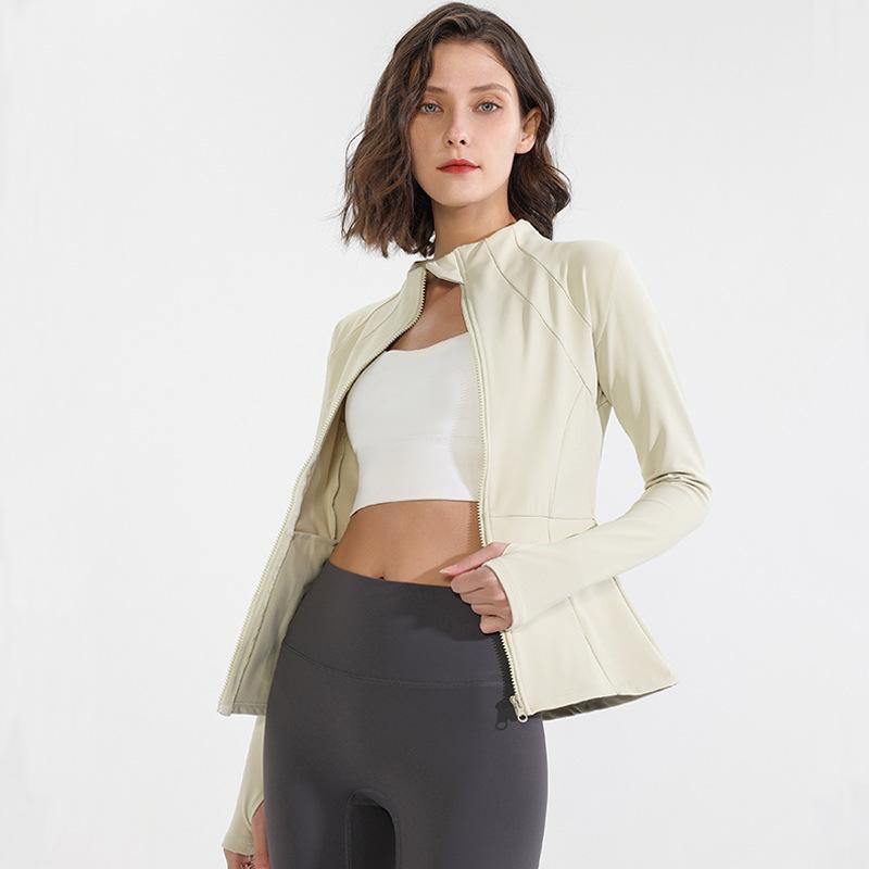 ヨガトップス レディース 裏起毛 ジップアップ 長袖 防風 速乾 吸湿速乾 通気性 ストレッチ スポーツ アウター フィットネス ランニング トレーニング ウォーキング 秋冬 ブラック ネイビー