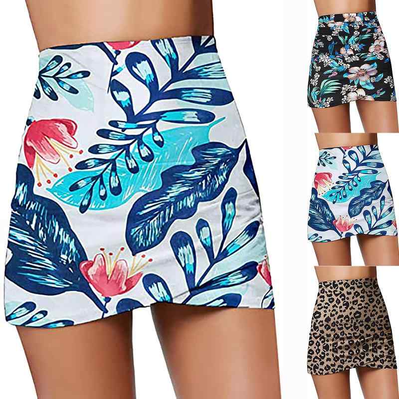 水着 レディース スカート パンツ ビキニ 体型カバー 花柄 欧米風 温泉 プール リゾート 春夏 ノンワイヤー パッドなし セパレート カジュアル